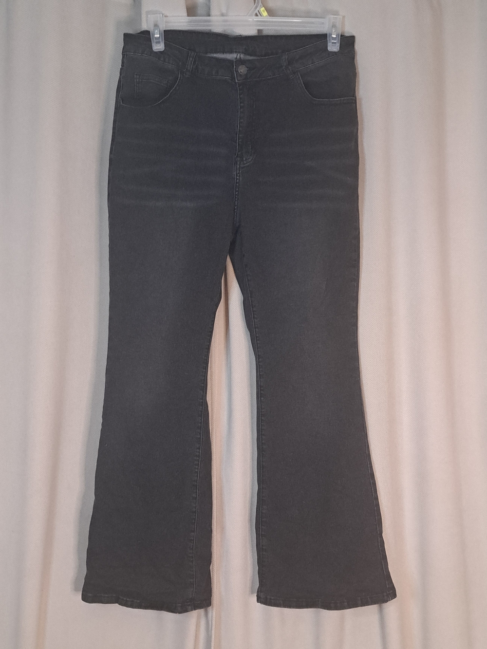 ROMWE Black Boot-Cut High-Rise Jeans